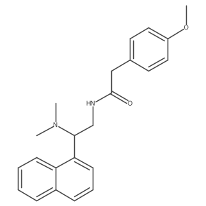 N-(2-(dimethylamino)-2-(naphthalen-1-yl)ethyl)-2-(4-methoxyphenyl)acetamide Structure