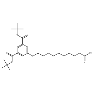 5-(9-Carboxy-nonyloxy)-isophthalic Acid Di-tert-butyl Ester结构式