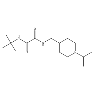 N1-(tert-butyl)-N2-((1-isopropylpiperidin-4-yl)methyl)oxalamide结构式