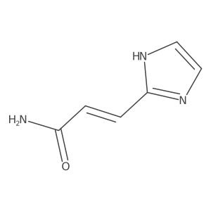 (2E)-3-(1H-imidazol-2-yl)prop-2-enamide结构式