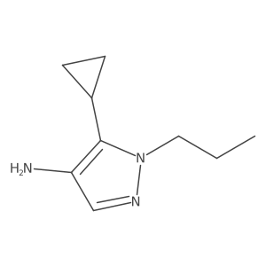 5-Cyclopropyl-1-propyl-1H-pyrazol-4-amine Structure