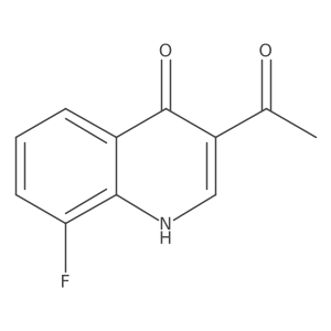3-Acetyl-8-fluoroquinolin-4(1H)-one Structure