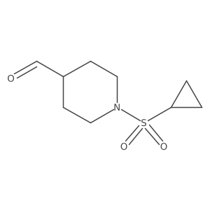 1-(Cyclopropanesulfonyl)piperidine-4-carbaldehyde结构式