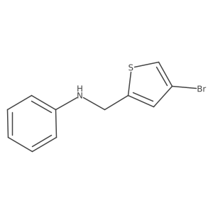 N-[(4-bromothiophen-2-yl)methyl]aniline Structure