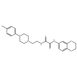 N1-(2-(4-(4-chlorophenyl)piperazin-1-yl)ethyl)-N2-(2,3-dihydrobenzo[b][1,4]dioxin-6-yl)oxalamide结构式