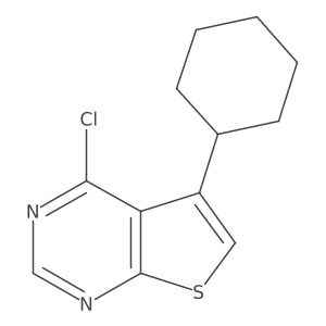 4-Chloro-5-cyclohexylthieno[2,3-d]pyrimidine Structure