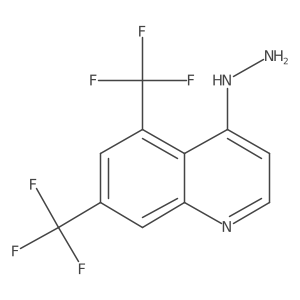 5,7-Bis(trifluoromethyl)-4-hydrazinoquinoline Structure