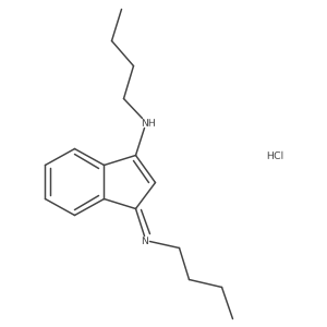 N-butyl-1-(butylimino)-1H-inden-3-amine hydrochloride Structure