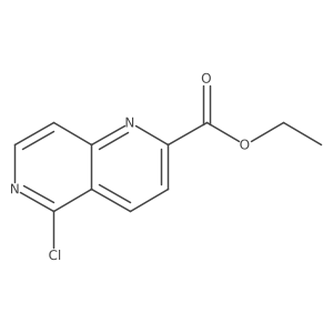 Ethyl 5-chloro-1,6-naphthyridine-2-carboxylate结构式
