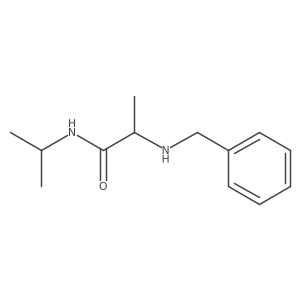 N-(1-Methylethyl)-2-[(phenylmethyl)amino]propanamide Structure