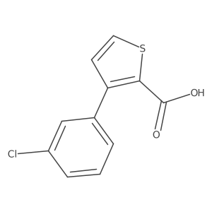 3-(3-Chlorophenyl)thiophene-2-carboxylic acid结构式