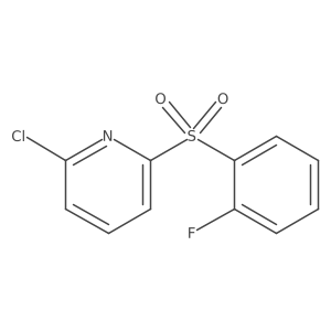 2-Chloro-6-((2-fluorophenyl)sulfonyl)pyridine Structure
