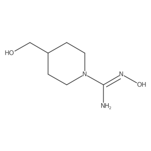 N'-hydroxy-4-(hydroxymethyl)piperidine-1-carboximidamide Structure