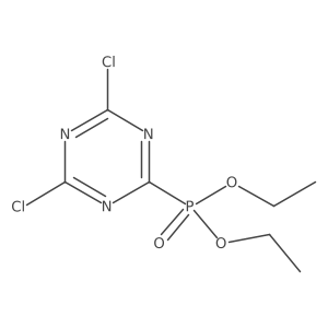Diethyl (4,6-dichloro-1,3,5-triazin-2-yl)phosphonate Structure