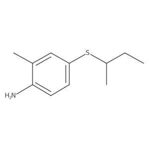 4-(Butan-2-ylsulfanyl)-2-methylaniline结构式