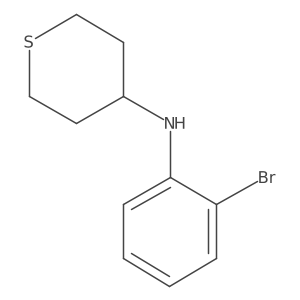 N-(2-bromophenyl)thian-4-amine结构式