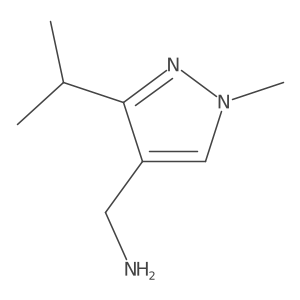 [1-methyl-3-(propan-2-yl)-1H-pyrazol-4-yl]methanamine Structure