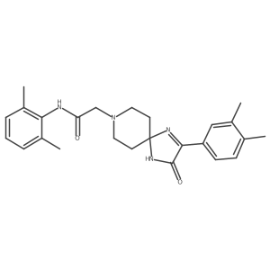 N-(2,6-dimethylphenyl)-2-[2-(3,4-dimethylphenyl)-3-oxo-1,4,8-triazaspiro[4.5]dec-1-en-8-yl]acetamide Structure