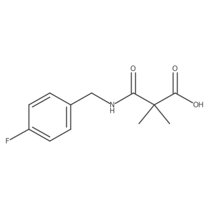 3-[(4-Fluorophenyl)methylamino]-2,2-dimethyl-3-oxopropanoic acid结构式