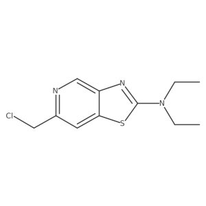 Thiazolo[4,5-c]pyridin-2-amine,6-(chloromethyl)-n,n-diethyl-结构式