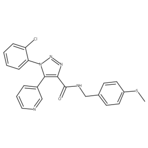 1-(2-chlorophenyl)-N-{[4-(methylsulfanyl)phenyl]methyl}-5-(pyridin-3-yl)-1H-1,2,3-triazole-4-carboxamide Structure