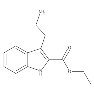 Ethyl 3-(2-aminoethyl)-1H-indole-2-carboxylate结构式