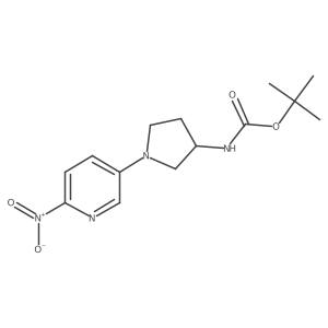 Tert-butyl [1-(6-nitropyridin-3-yl)pyrrolidin-3-yl]carbamate Structure