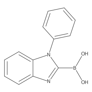 B-(1-phenyl-1H-benzimidazol-2-yl)Boronic acid结构式