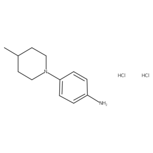 4-(4-Methylpiperidin-1-yl)aniline dihydrochloride结构式