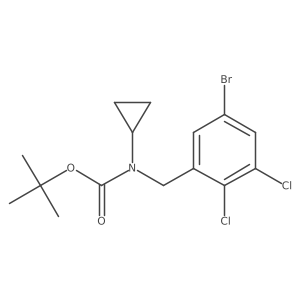 tert-Butyl (5-bromo-2,3-dichlorobenzyl)cyclopropylcarbamate结构式