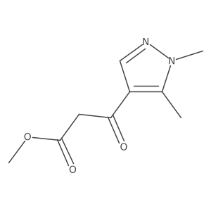 Methyl 3-(1,5-dimethyl-1H-pyrazol-4-yl)-3-oxopropanoate Structure