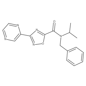 N-benzyl-N-isopropyl-3-(pyrazin-2-yl)-1,2,4-oxadiazole-5-carboxamide Structure