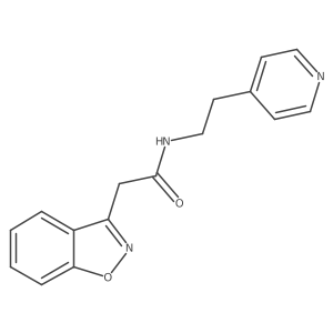 2-(benzo[d]isoxazol-3-yl)-N-(2-(pyridin-4-yl)ethyl)acetamide结构式