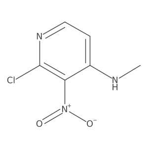 2-chloro-N-methyl-3-nitropyridin-4-amine Structure