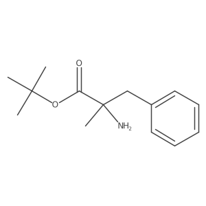 Tert-butyl 2-amino-2-methyl-3-phenylpropanoate结构式