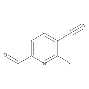 2-Chloro-6-formylnicotinonitrile Structure