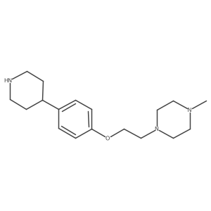 Piperazine, 1-methyl-4-[2-[4-(4-piperidinyl)phenoxy]ethyl]- Structure