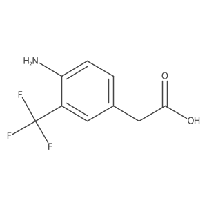 4-Amino-3-trifluoromethylphenylacetic acid Structure