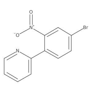 2-(4-Bromo-2-nitrophenyl)pyridine Structure