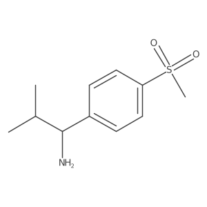 2-Methyl-1-(4-(methylsulfonyl)phenyl)propan-1-aminehcl Structure