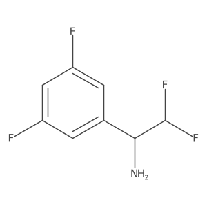 1-(3,5-Difluorophenyl)-2,2-difluoroethan-1-amine结构式