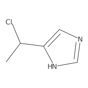 5-(1-chloroethyl)-1H-imidazole结构式