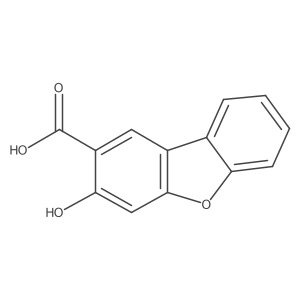 3-Hydroxydibenzofuran-2-carboxylic acid结构式