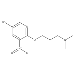 3-[(5-Bromo-3-nitro-2-pyridinyl)oxy]-N,N-dimethyl-1-propanamine Structure