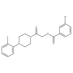 2-[4-(2-Fluorophenyl)piperazin-1-yl]-2-oxoethyl 5-bromopyridine-3-carboxylate Structure