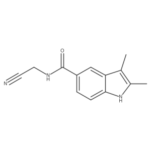 N-(cyanomethyl)-2,3-dimethyl-1H-indole-5-carboxamide Structure