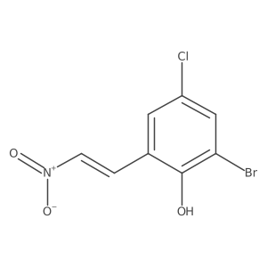 2-Bromo-4-chloro-6-(2-nitroethenyl)phenol Structure