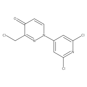 3-(Chloromethyl)-1-(2,6-dichloropyridin-4-yl)pyridazin-4-one结构式