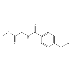 N-[4-(Bromomethyl)benzoyl]glycine methyl ester结构式