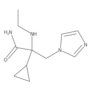 2-Cyclopropyl-2-(ethylamino)-3-(1h-imidazol-1-yl)propanamide Structure